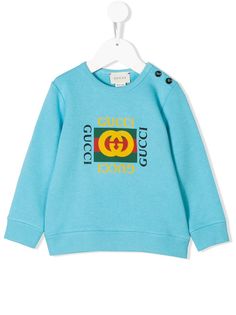 Gucci Kids толстовка с винтажным логотипом