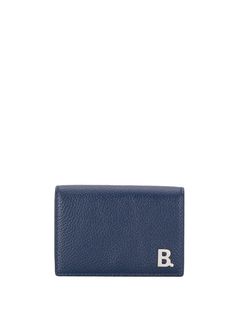 Balenciaga mini B leather wallet