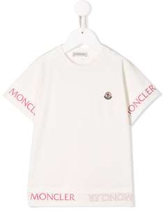 Moncler Enfant футболка с логотипом
