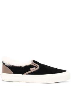 Vans слипоны с овчиной