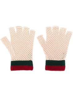 Gucci трикотажные перчатки-митенки