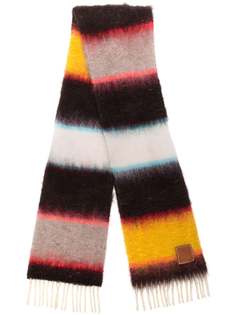 LOEWE трикотажный шарф с полосками