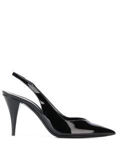 Saint Laurent туфли Kiki с ремешком на пятке