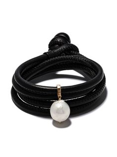 Mizuki браслет с золотой подвеской и жемчугом