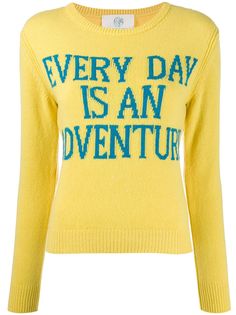 Alberta Ferretti кашемировый джемпер с принтом