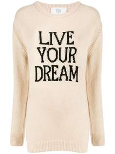 Alberta Ferretti кашемировый джемпер с принтом