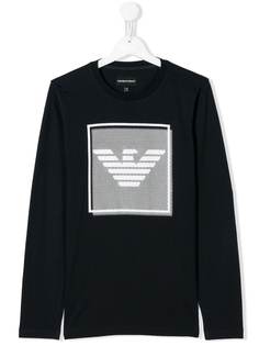 Emporio Armani Kids топ с длинными рукавами и логотипом