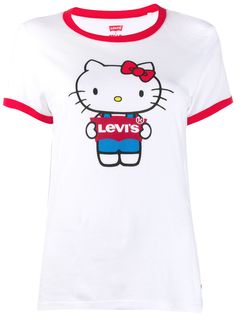 Levis футболка с принтом Hello Kitty
