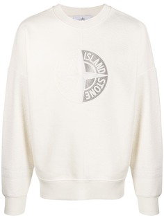 Stone Island флисовый джемпер с нашивкой-логотипом