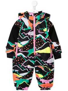 Stella McCartney Kids утепленный комбинезон с принтом