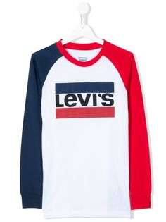 Levis Kids топ с длинными рукавами и логотипом