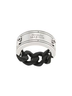 Alexander McQueen кольцо с цепочным декором