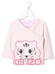 Kenzo Kids кардиган с запахом и логотипом