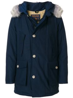 Woolrich парка с меховой отделкой капюшона