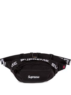 Supreme поясная сумка с нашивкой-логотипом