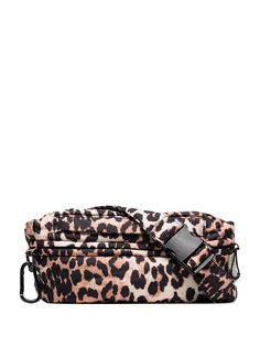 GANNI поясная сумка с леопардовым принтом