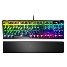 Клавиатура SteelSeries Apex Pro Ru, USB, c подставкой для запястий, черный [64626]