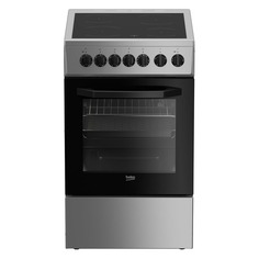 Электрическая плита Beko FFSS57101GS, стеклокерамика, серебристый