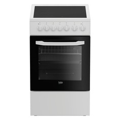 Электрическая плита BEKO FFSE57114GW, стеклокерамика, белый