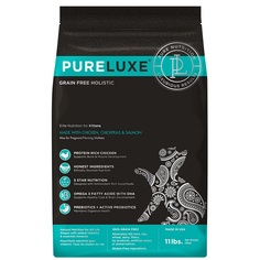 Сухой корм PureLUXE для котят курица-нут-лосось, 400 г