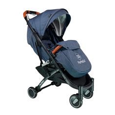 Прогулочная коляска Farfello QE9, цвет: темно-синий