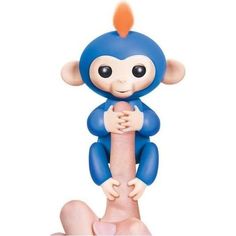 Интерактивная обезьянка Fingerlings Борис синий 12 см