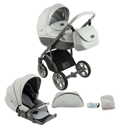 Коляска 2 в 1 Roan Bass Soft, цвет: серый