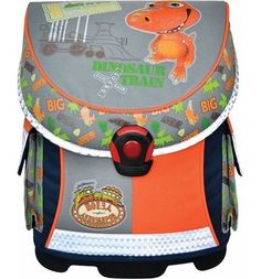 Ранец школьный Action Поезд Динозавров цвет: серый 36.8х29.2х15.2 см Action!