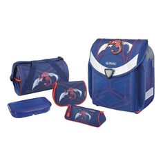 Ранец Herlitz Flexi Plus Red Robo Dragon с наполнением 39х36х22 см
