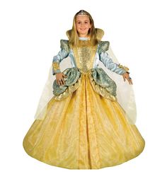 Карнавальный костюм Winter Wings Принцесса на балу платье/вуаль/диадема, цвет: желтый