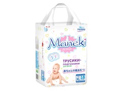 Подгузники-трусики Maneki Fantasy (12+ кг) шт.
