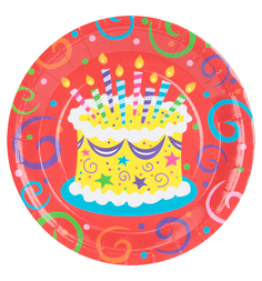 Посуда Патибум Торт яркий 6 шт 23 см