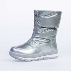 Сапоги Котофей, цвет: серебряный