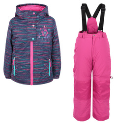 Комплект куртка/полукомбинезон Peluche&Tartine, цвет: фиолетовый