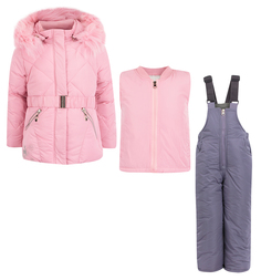 Комплект куртка/полукомбинезон Fun Time, цвет: мультиколор