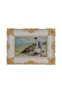 Картина "Девушки с собакой" Glasar