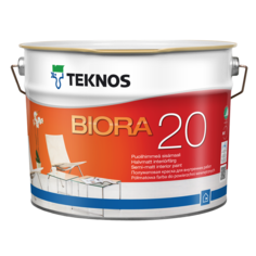 Краска Teknos полуматовая бесцветная Biora РМ3 10/9 л