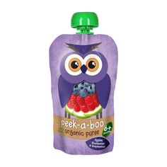 Пюре фруктовое Peek-a-boo из яблока, малины и черники 113 г