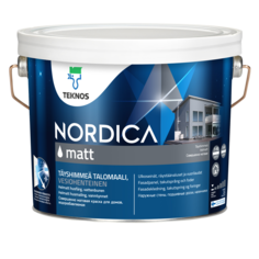 Краска Teknos матовая белая Nordica Matt РМ1 3/2,7 л