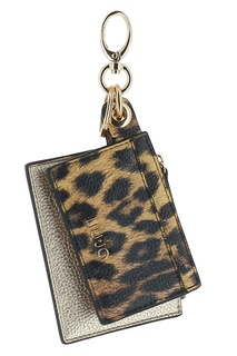 Золотистый брелок-визитница Liu Jo