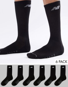 Комплект из 6 пар черных носков New Balance N5050-801-6EU BLK-Черный