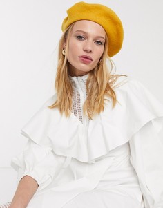 Берет горчичного цвета Topshop-Желтый