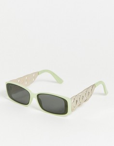 Солнцезащитные очки с цепочкой ASOS DESIGN-Мульти