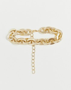 Золотистое массивное ожерелье-чокер Ashiana-Золотой