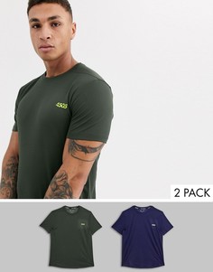 Набор из 2 спортивных футболок из быстросохнущей ткани ASOS 4505 icon - СКИДКА-Мульти