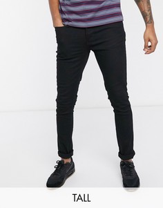 Черные джинсы скинни Burton Menswear Big & Tall-Черный