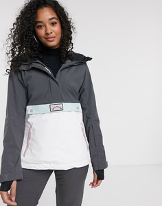 Серая/светло-розовая горнолыжная куртка Billabong-Серый