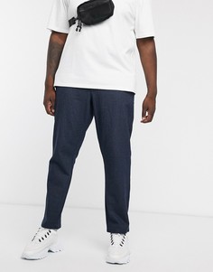 Зауженные чиносы в клетку Only & Sons-Синий