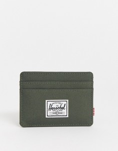 Визитница цвета хаки с защитой от RFID-устройств Herschel Supply Co-Зеленый