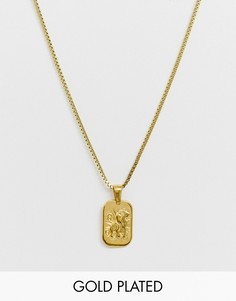 Позолоченное ожерелье с подвеской \"Лев\" Image Gang-Золотой